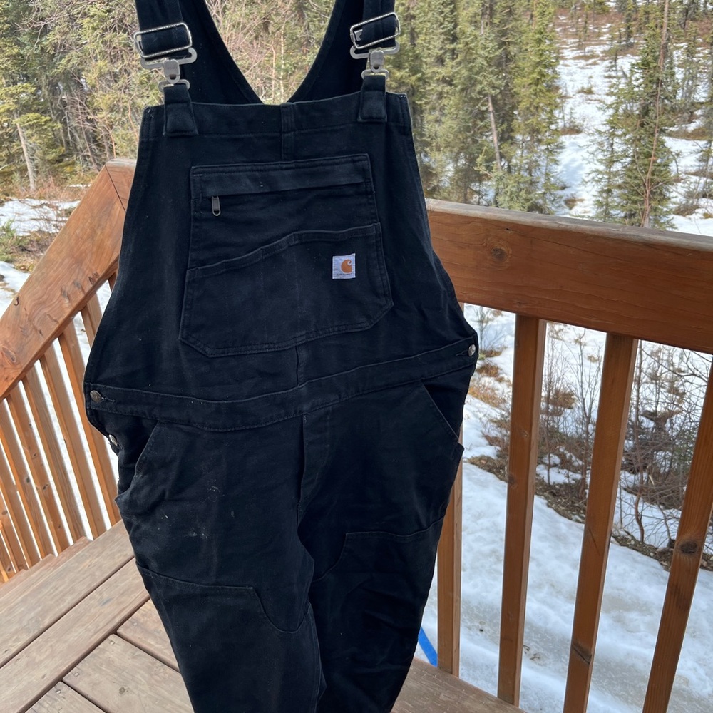 Carhartt Black Women's Canvas Overalls